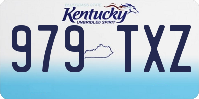 KY license plate 979TXZ