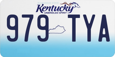KY license plate 979TYA