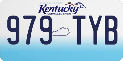KY license plate 979TYB
