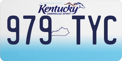 KY license plate 979TYC