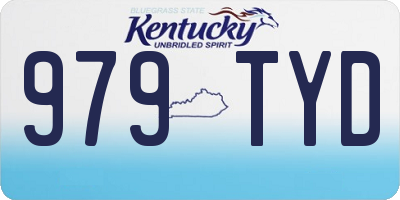 KY license plate 979TYD