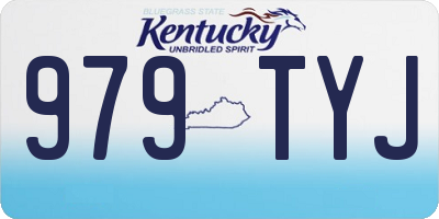 KY license plate 979TYJ