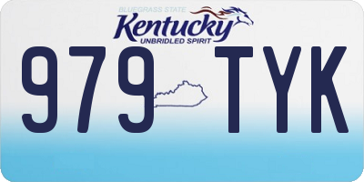 KY license plate 979TYK