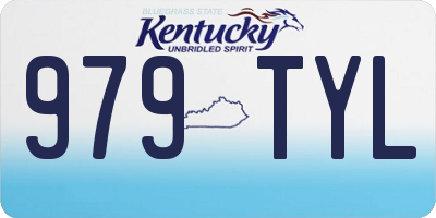 KY license plate 979TYL