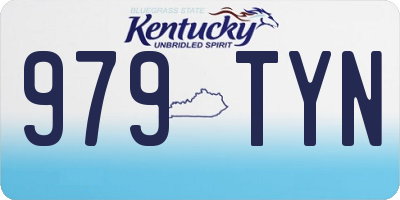 KY license plate 979TYN