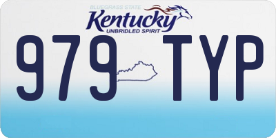 KY license plate 979TYP