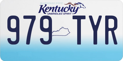 KY license plate 979TYR