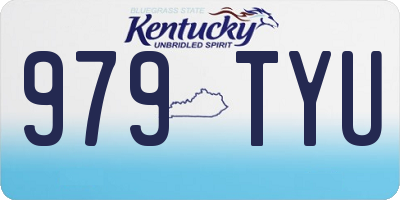 KY license plate 979TYU