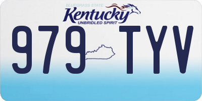 KY license plate 979TYV