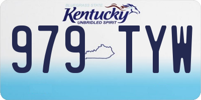 KY license plate 979TYW