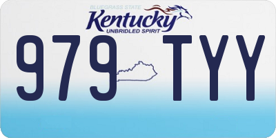KY license plate 979TYY
