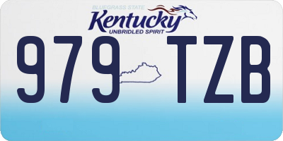 KY license plate 979TZB