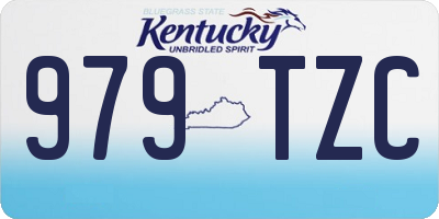 KY license plate 979TZC