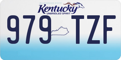 KY license plate 979TZF