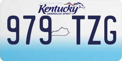 KY license plate 979TZG