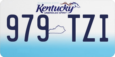 KY license plate 979TZI