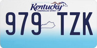 KY license plate 979TZK