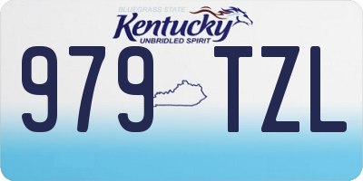 KY license plate 979TZL