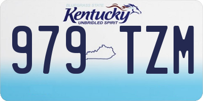 KY license plate 979TZM