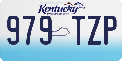 KY license plate 979TZP