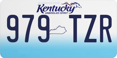 KY license plate 979TZR