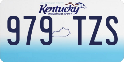KY license plate 979TZS