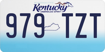 KY license plate 979TZT