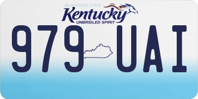 KY license plate 979UAI