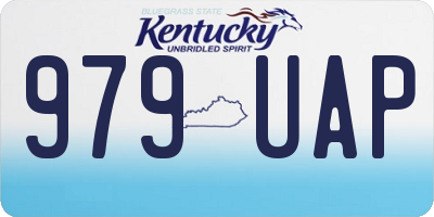 KY license plate 979UAP