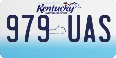 KY license plate 979UAS