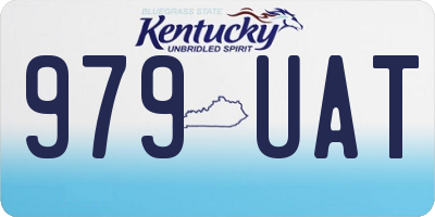 KY license plate 979UAT