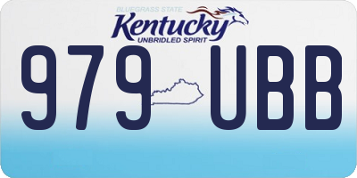 KY license plate 979UBB