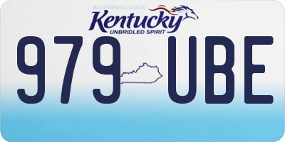 KY license plate 979UBE