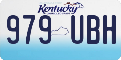 KY license plate 979UBH