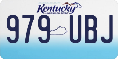 KY license plate 979UBJ