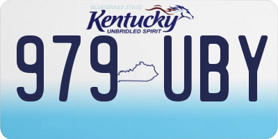 KY license plate 979UBY