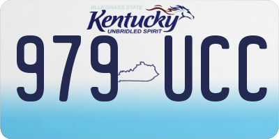 KY license plate 979UCC