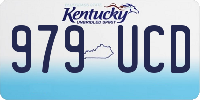 KY license plate 979UCD