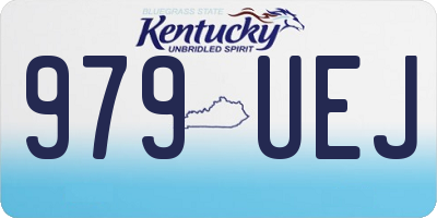 KY license plate 979UEJ