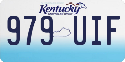 KY license plate 979UIF
