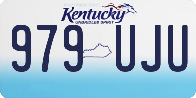 KY license plate 979UJU