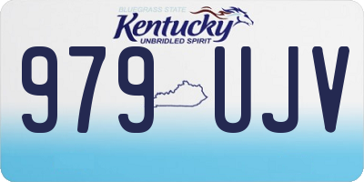 KY license plate 979UJV
