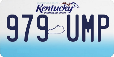 KY license plate 979UMP