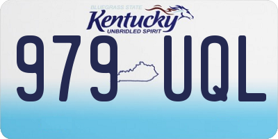 KY license plate 979UQL