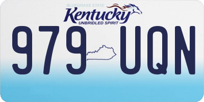 KY license plate 979UQN