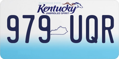 KY license plate 979UQR