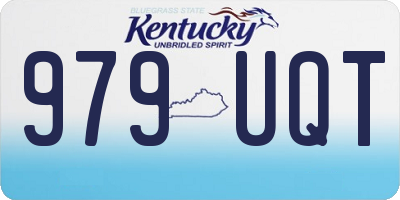 KY license plate 979UQT