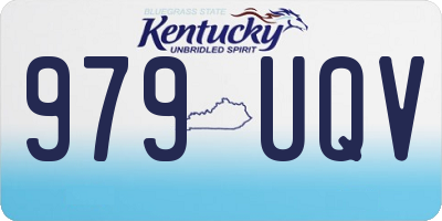 KY license plate 979UQV