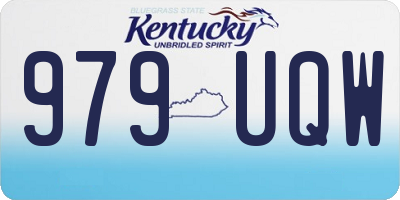 KY license plate 979UQW
