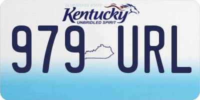 KY license plate 979URL